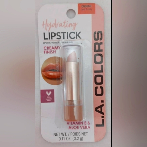 L.A. Colors Hydrating Lipstick Vitamin E & Aloe Vera C68669 Take It Easy - Picture 5 of 5